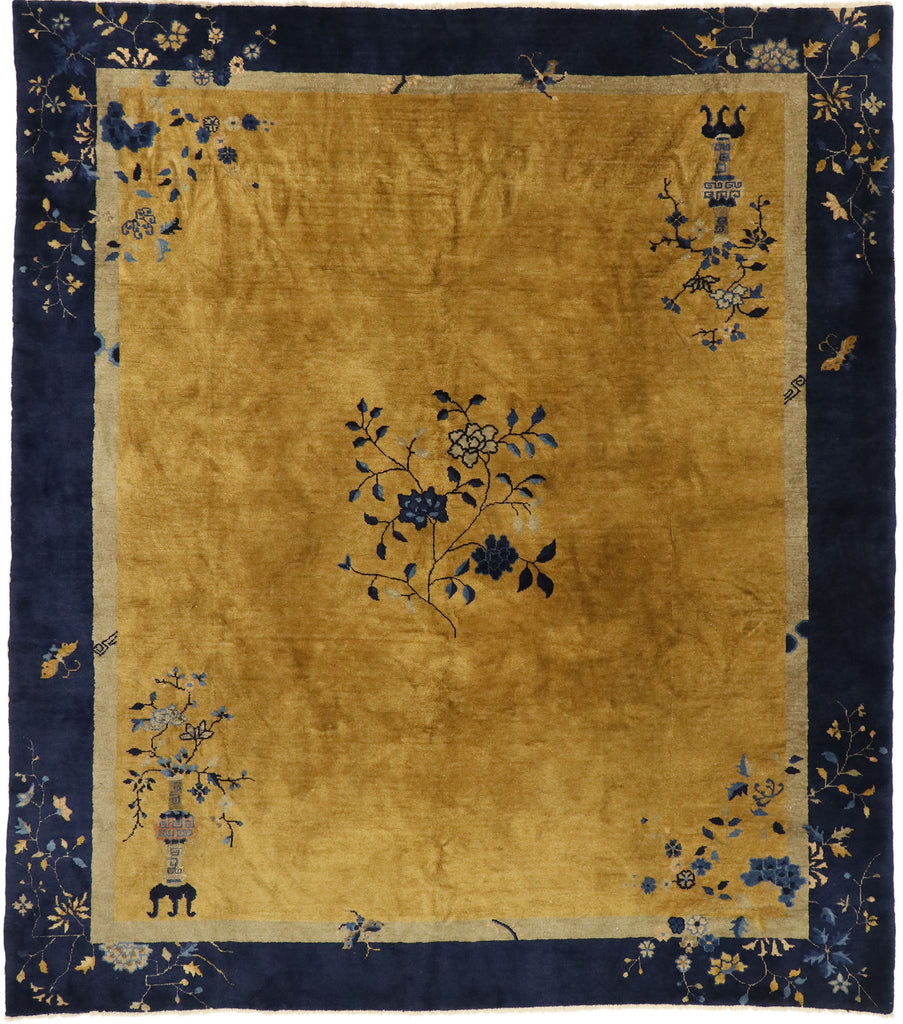 8 x 9 Antique Chinese Art Deco Rug 77453