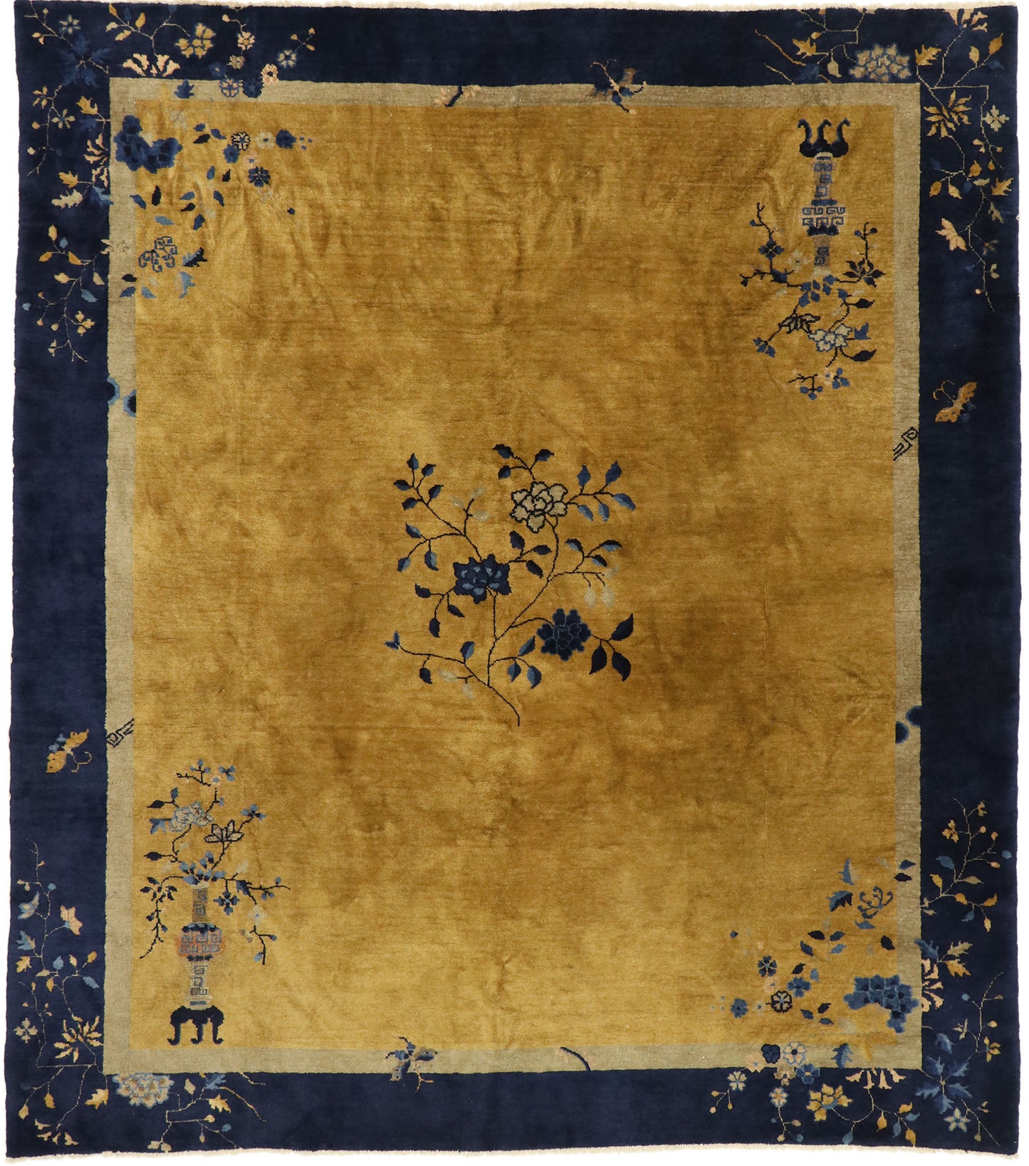 8 x 9 Antique Chinese Art Deco Rug 77453