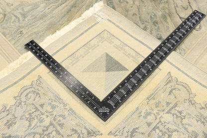8 x 11 Vintage Chinese Abstract Marble Print Rug 77455