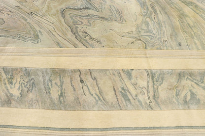 8 x 11 Vintage Chinese Abstract Marble Print Rug 77455