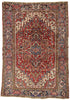 6 x 9 Antique Persian Heriz Rug 77456