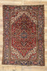 6 x 9 Antique Persian Heriz Rug 77456