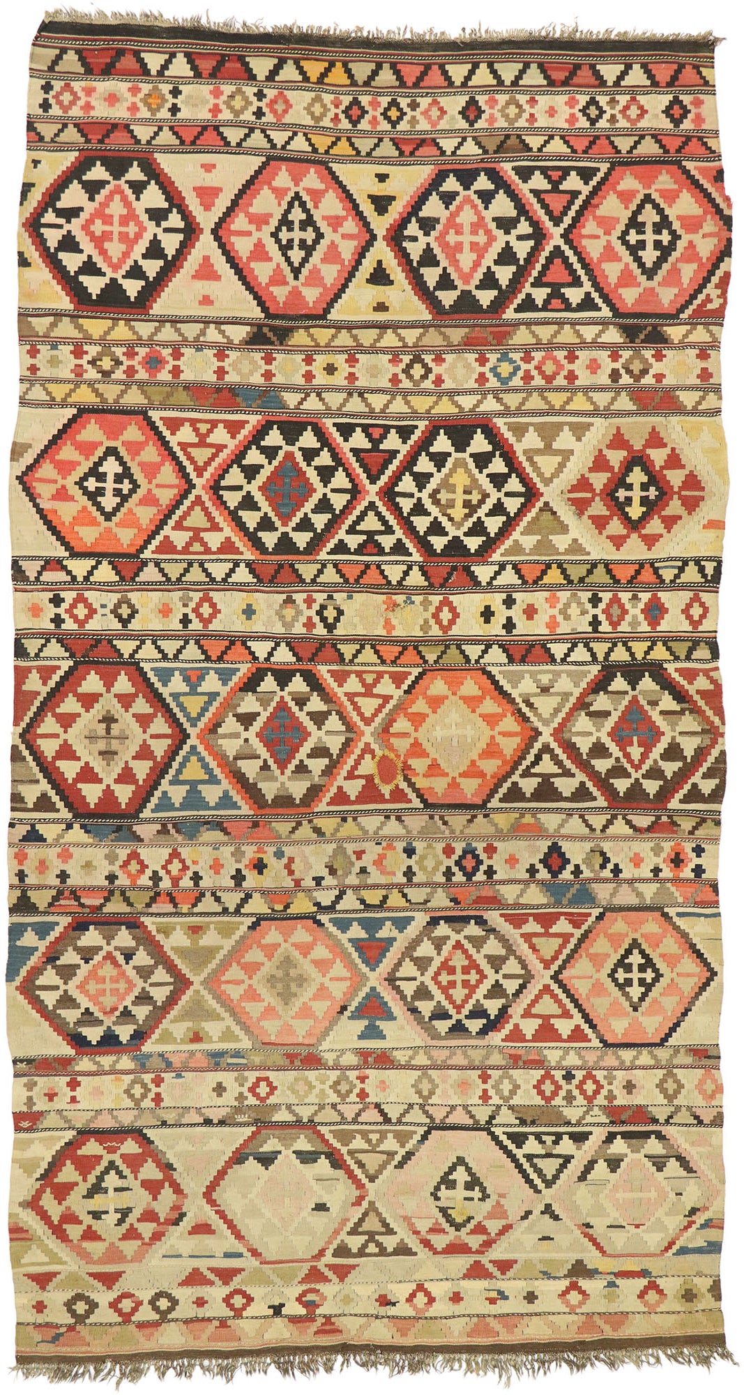 5 x 10 Antique Russian Kilim Rug 77457