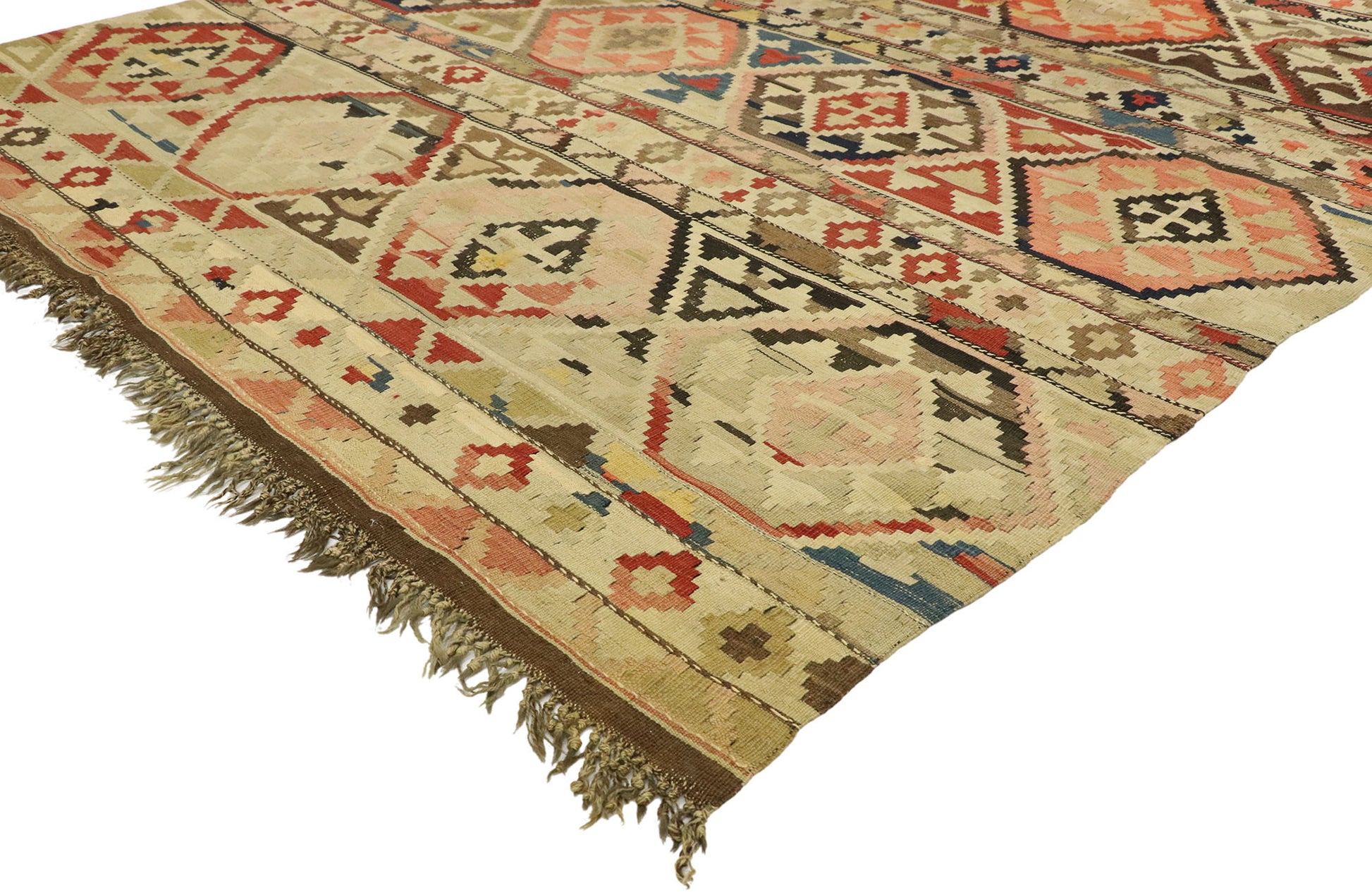 5 x 10 Antique Russian Kilim Rug 77457