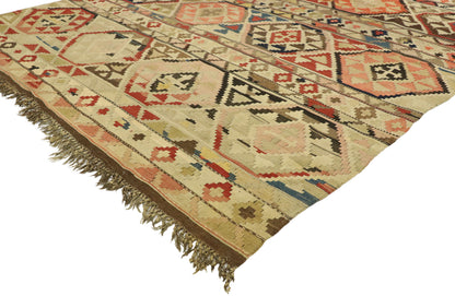 5 x 10 Antique Russian Kilim Rug 77457
