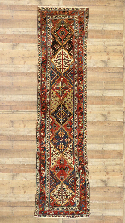 3 x 13 Antique Persian Bakhtiari Rug 77458