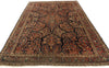 4 x 6 Antique Persian Mohajeran Sarouk Rug 77460