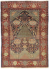 5 x 6 Antique Persian Kashan Mille-fleurs Prayer Rug 77461
