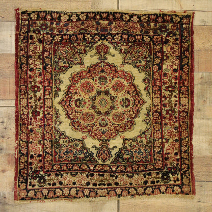 2 x 2 Antique Persian Kermanshah Rug 77464