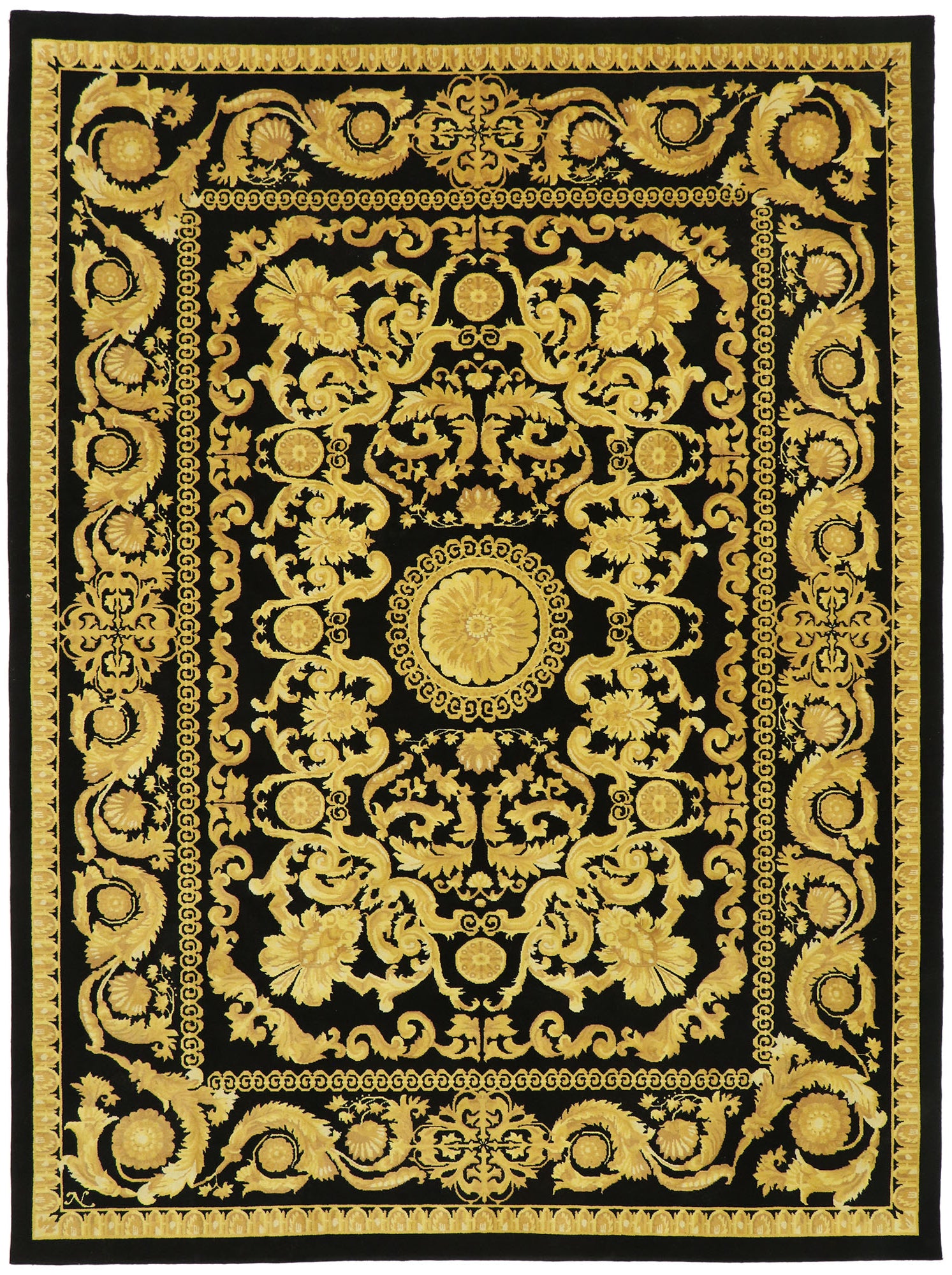 9 x 12 Vintage Indian Rug 77466