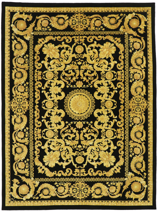 9 x 12 Vintage Indian Rug 77466