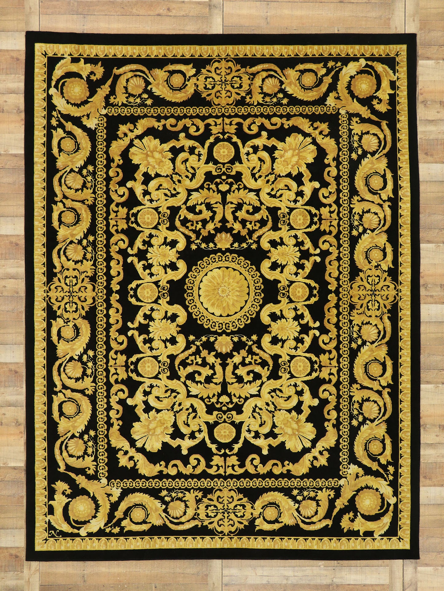 9 x 12 Vintage Indian Rug 77466