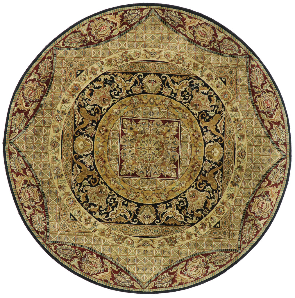 10 x 10 Vintage Indian Round Area Rug 77467
