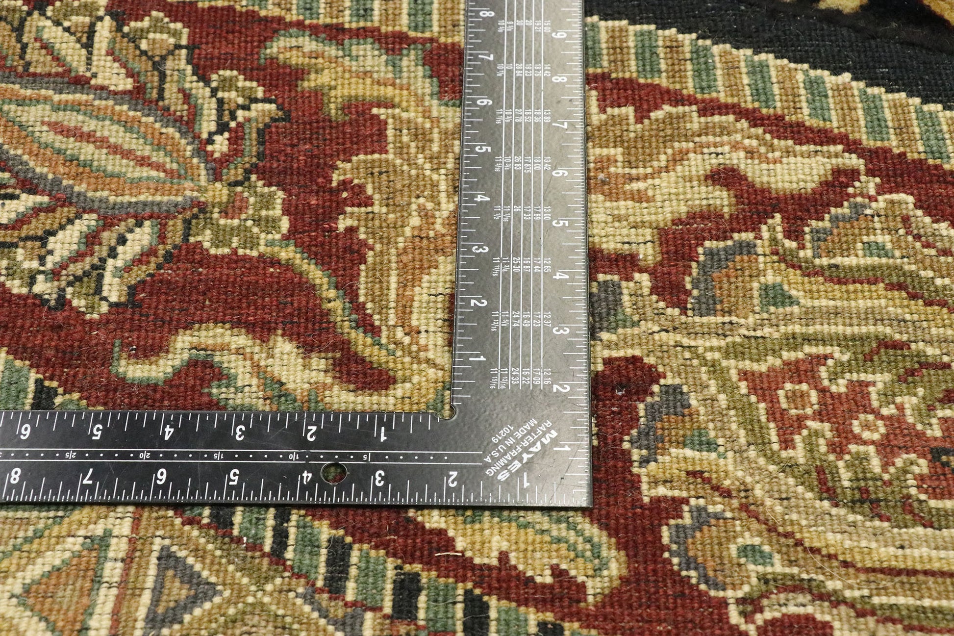 10 x 10 Vintage Indian Round Area Rug 77467