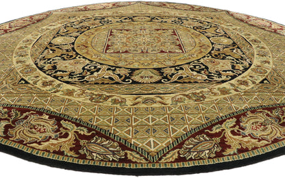 10 x 10 Vintage Indian Round Area Rug 77467