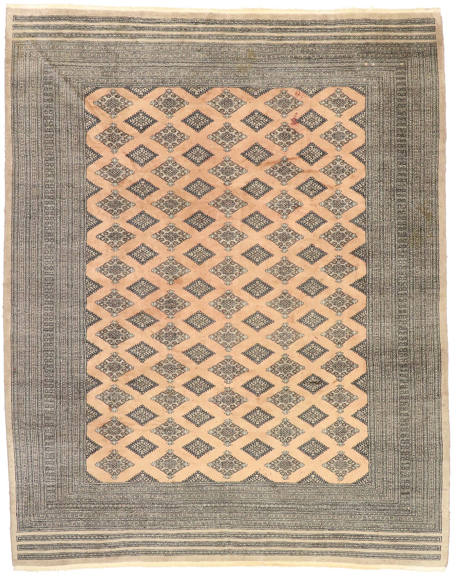 10 x 12 Vintage Pakistani Bokhara Rug 77468