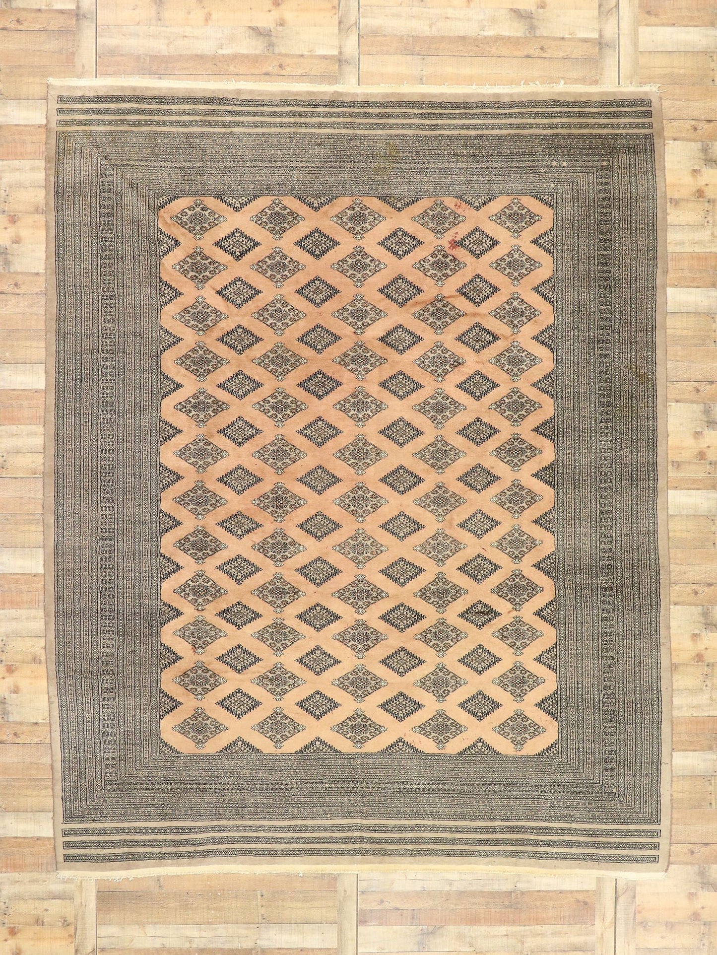 10 x 12 Vintage Pakistani Bokhara Rug 77468
