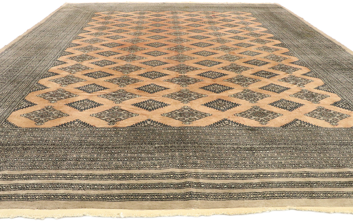 10 x 12 Vintage Pakistani Bokhara Rug 77468