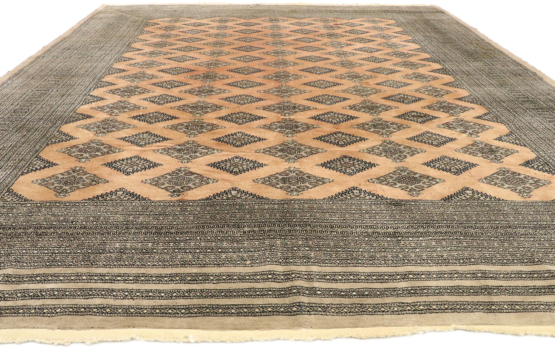 10 x 12 Vintage Pakistani Bokhara Rug 77468