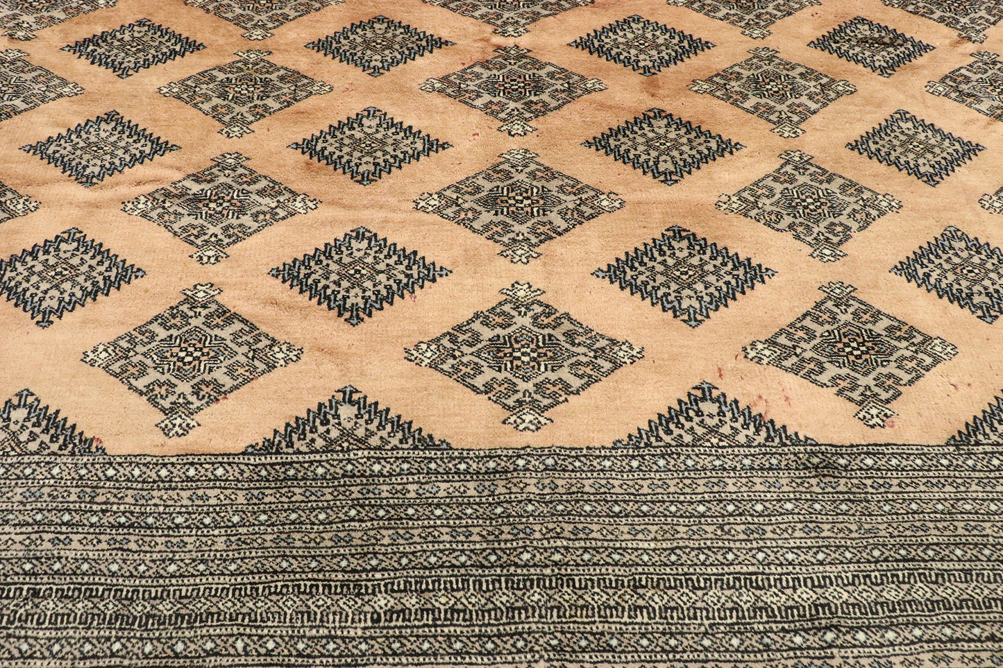 10 x 12 Vintage Pakistani Bokhara Rug 77468
