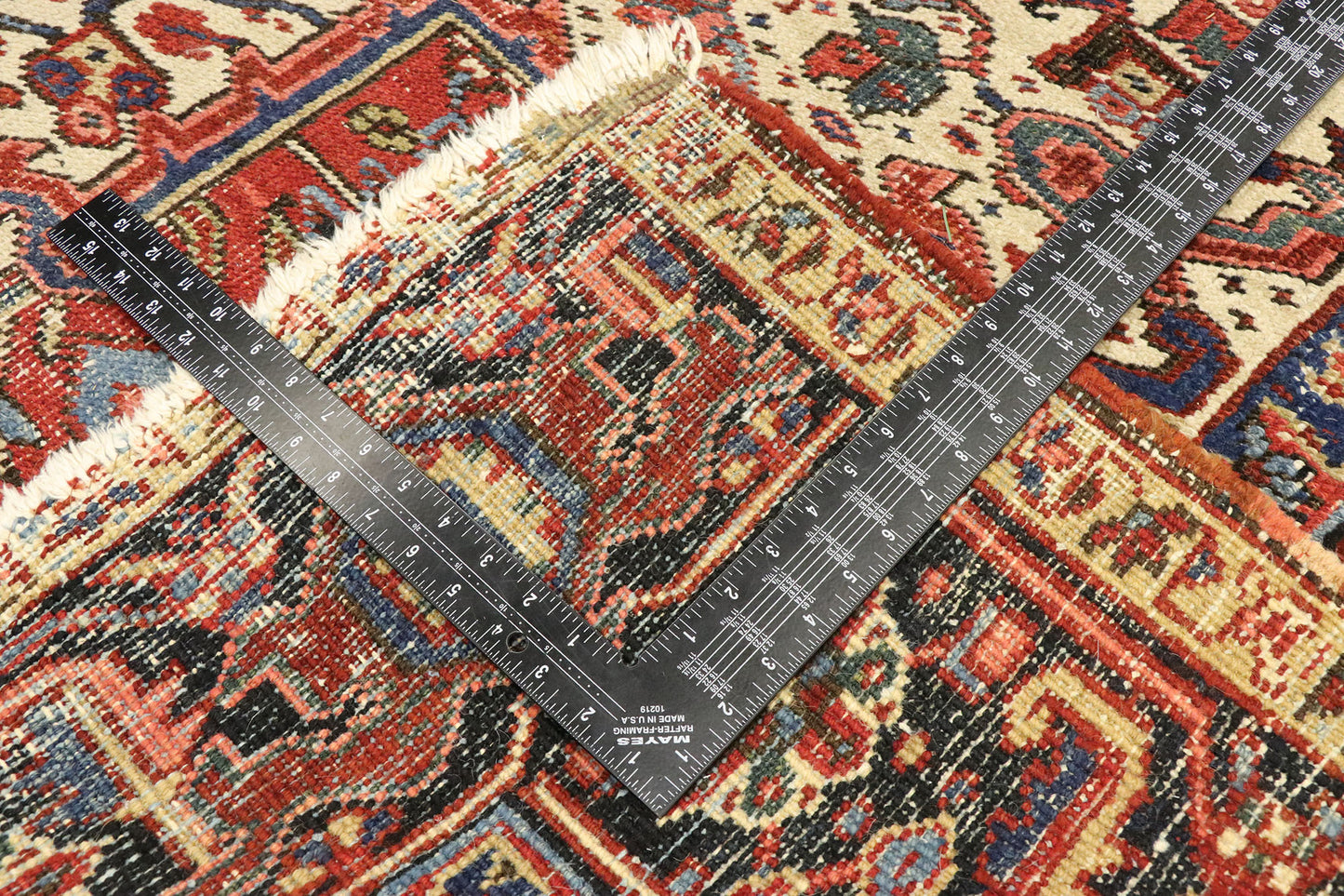 8 x 11 Antique Persian Heriz Rug 77469