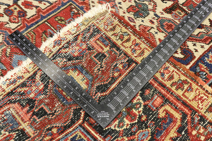 8 x 11 Antique Persian Heriz Rug 77469