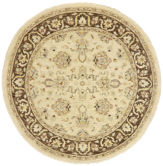 6 x 6 Vintage Pakistani Round Area Rug 77470