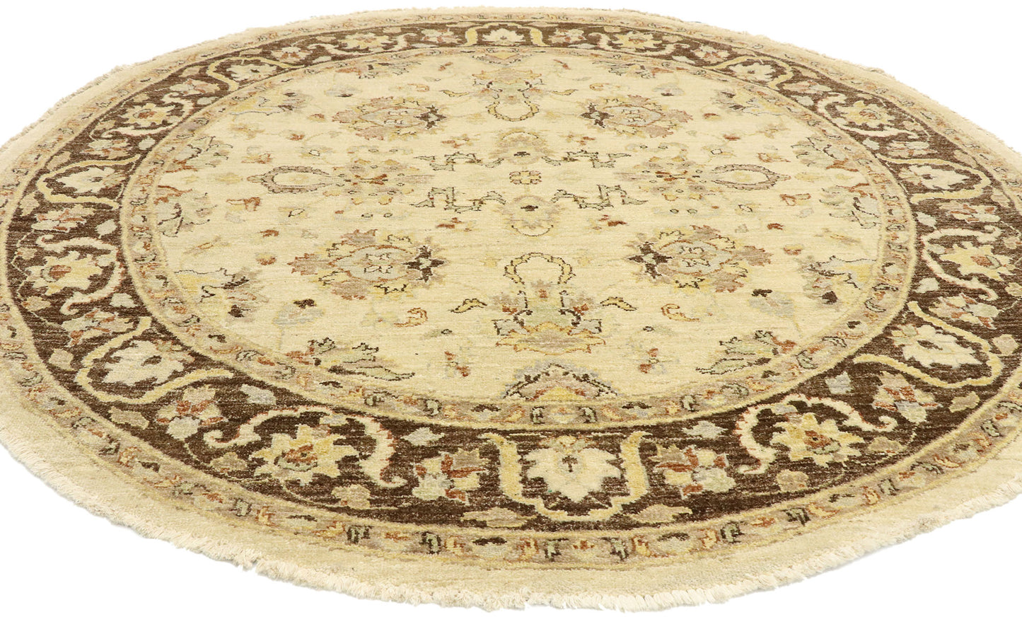 6 x 6 Vintage Pakistani Round Area Rug 77470
