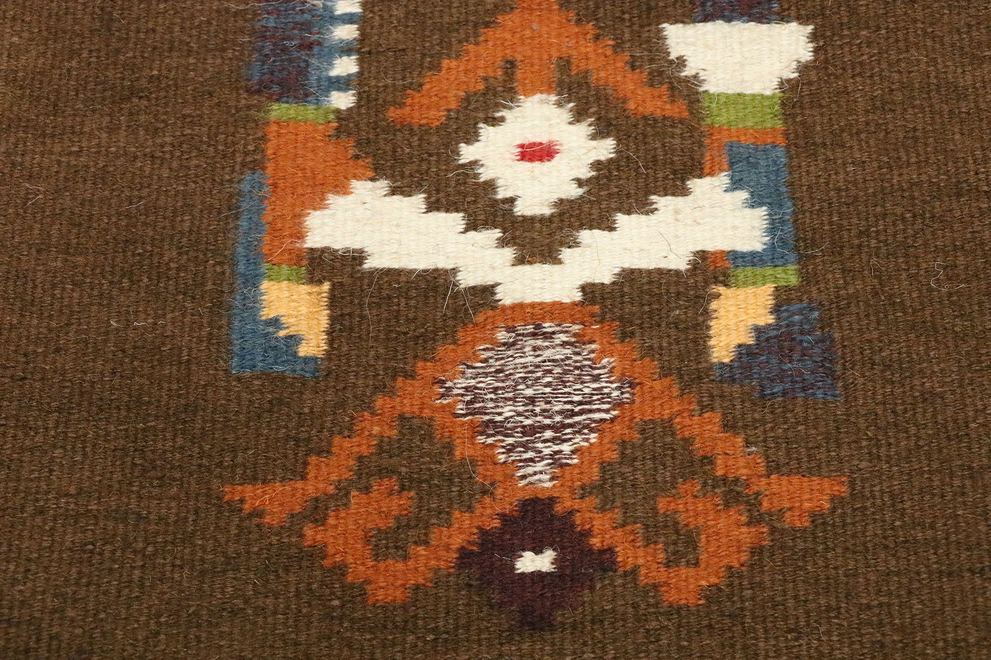 1 x 2 Vintage Russian Folk Art Kilim Rug 77473