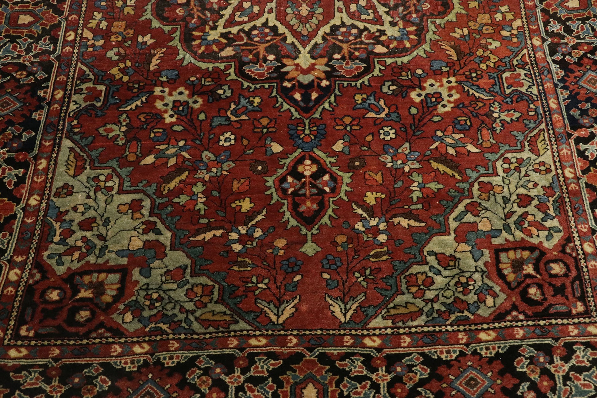 3 x 5 Antique Persian Farahan Rug 77474