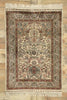 3 x 4 Vintage Turkish Silk Hereke Prayer Rug 77476