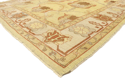 9 x 13 Vintage Indian Oushak Rug 77478