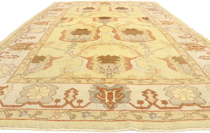 9 x 13 Vintage Indian Oushak Rug 77478