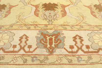 9 x 13 Vintage Indian Oushak Rug 77478