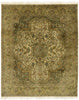 8 x 10 Vintage Indian Botanical Rug 77479