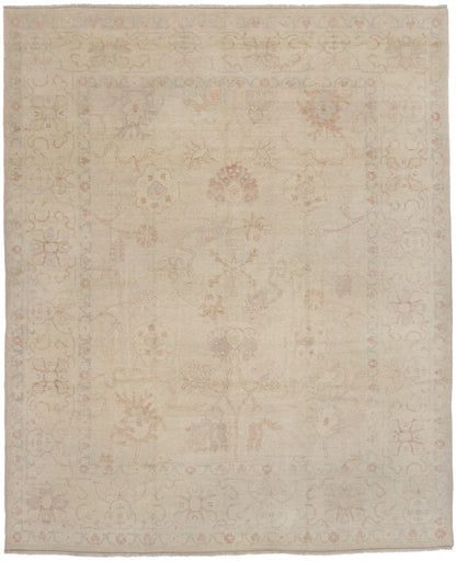 9 x 11 Contemporary Turkish Oushak Rug 77480