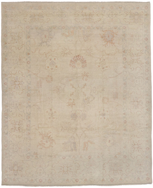 9 x 11 Contemporary Turkish Oushak Rug 77480
