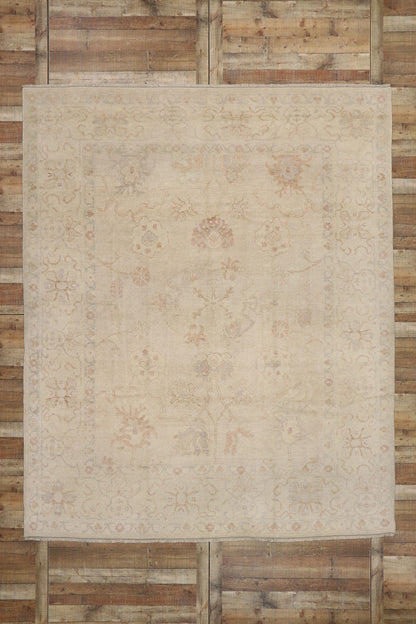 9 x 11 Contemporary Turkish Oushak Rug 77480