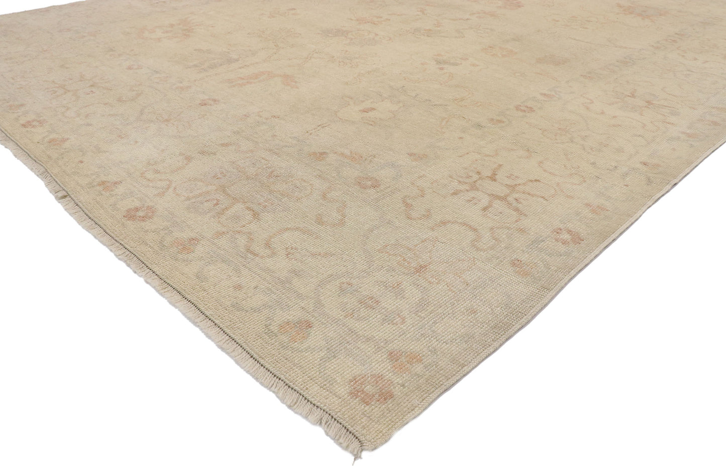 9 x 11 Contemporary Turkish Oushak Rug 77480