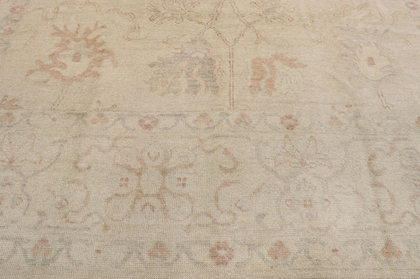 9 x 11 Contemporary Turkish Oushak Rug 77480