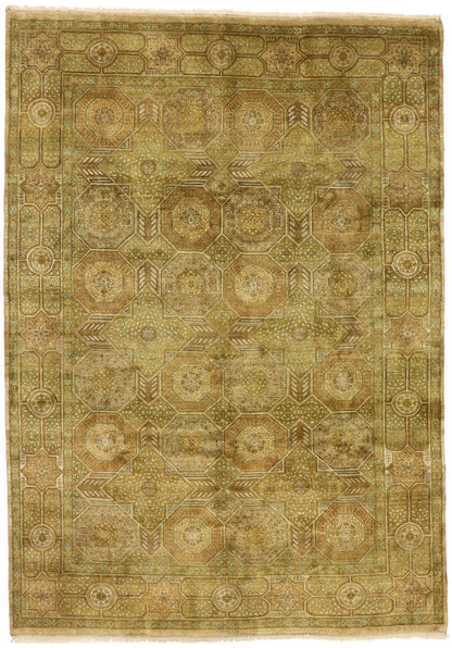 10 x 14 Vintage Indian Rug 77573