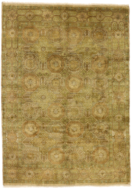10 x 14 Vintage Indian Rug 77573