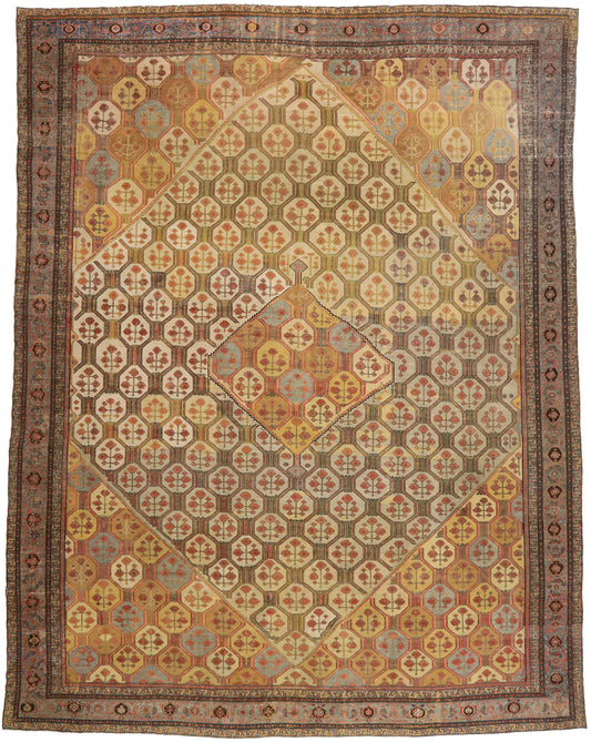 16 x 20 Antique Persian Malayer Rug 77481