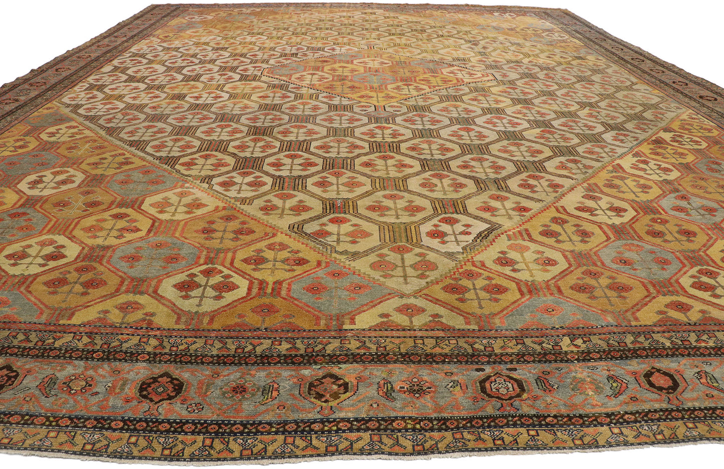 16 x 20 Antique Persian Malayer Rug 77481