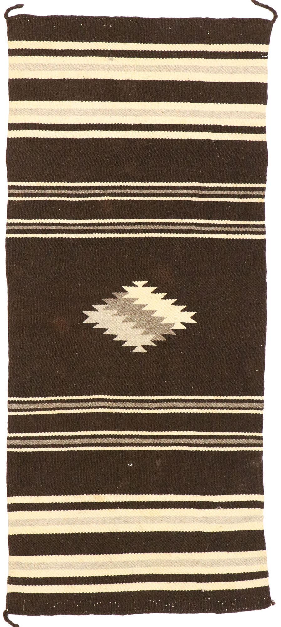 2 x 5 Vintage Navajo Saddle Blanket Rug 77484