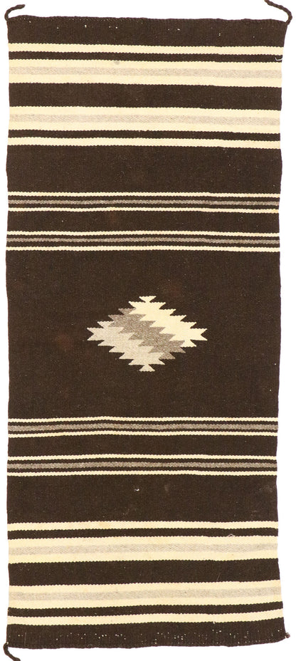 2 x 5 Vintage Navajo Saddle Blanket Rug 77484