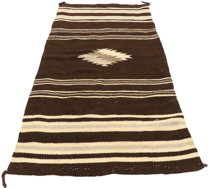 2 x 5 Vintage Navajo Saddle Blanket Rug 77484