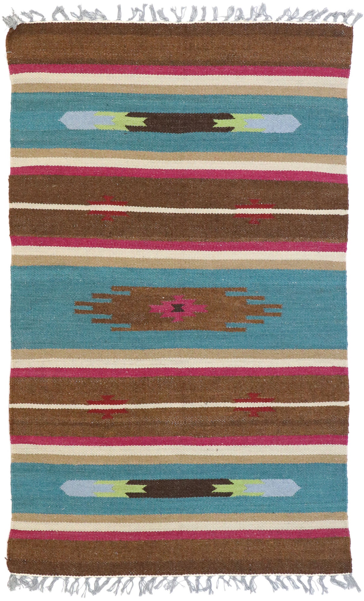 3 x 5 Vintage American Kilim Rug 77485