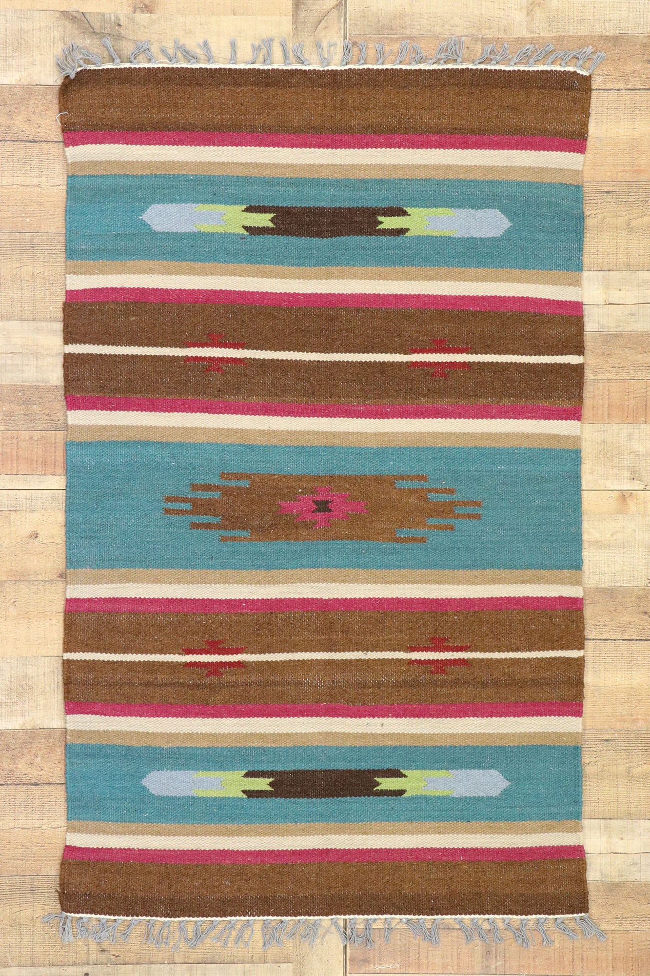 3 x 5 Vintage American Kilim Rug 77485