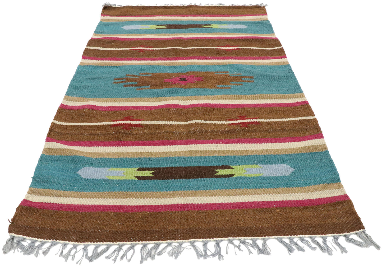 3 x 5 Vintage American Kilim Rug 77485